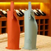 【台灣】葡萄酒禮盒 紅酒禮品袋 單支裝紅酒袋 皮盒手提袋 紅酒包裝袋 酒瓶禮袋 送禮手提袋 葡萄酒袋 紅酒提袋