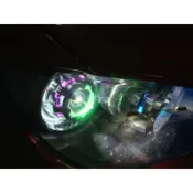 三菱 fortis 鯰魚大燈 現場改好 8000 含 光圈 線組 hid