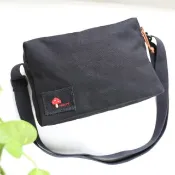 【蘑菇紅艷艷】小包包 / 台灣帆布 YKK拉鍊 / 斜背包 側背包 刺繡