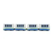 (店+)台北捷運文湖線列車 370型中運量 鐵支路4節迴力小列車 迴力車 火車玩具 壓克力盒裝 QV014T