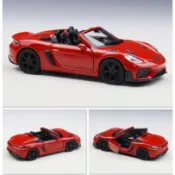 Welly 1:36 Porsche 718 Spyder RS 模型車 保時捷982 Boxster Cayman