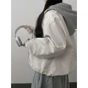 Codibook｜韓國 ccomeng 撞色連帽分層寬鬆外套［預購］羽絨外套 女裝