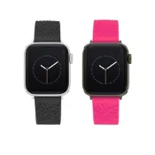 【Steve Madden】Apple watch 浮雕LOGO矽膠蘋果錶帶
