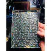 高品 純藍色 托帕石 愛心❤️ 盒子 寶盒 配件 手珠手串手鍊手排 DIY 配件🤩（請看影片，乾淨透體，非常漂亮🤩）