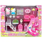 [虎爸的店] 日本正版凱蒂貓 Hello Kitty 兩層樓娃娃屋 樓中樓 玩具屋扮家家酒 生日禮物 聖誕禮物 女孩