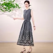 【K.W.】韓國空運新款戀人萬年不敗款洋裝(小香風/輕量涼感/背心裙/休閒/日系/通勤/渡假)