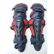 全新到貨 MIZUNO 武士系列成人.少年用 捕手護脛 護腳 (深藍/紅)