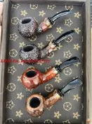【萬禾】【特價促銷】彎柄王子鬥石楠木鬥空腔大氣室蘋鬥-面/麻面