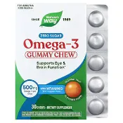 【iHerb】然萃維, Omega-3 Gummy Chew with Vitamin D, Ages 4+, Tropical Fruit, 30 Chews
