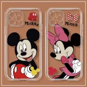 米奇米妮情侶適用OPPO A6X A5Pro Reno 16 15Pro 14 Find X9U X8 手機殼透明