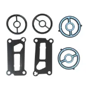 Fayshow01 發動機機油冷卻器墊片組高強度堅固 LF02 14 700 更換 MAZDA 3 5