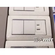 [露天MIT]國際牌 大面板開關 2開關+1插座 星光系列 WTDFP4336 二開關一插座附蓋板 2切1插