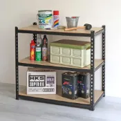 (店+)【品樂生活】MIT專利免螺絲角鋼三層架 76X46X85CM (8號) 倉儲架 鐵架 荷重型貨架