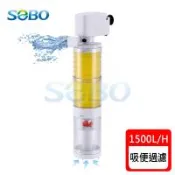 SOBO松寶-多功能內置過濾器-三合一吸便器 (1500L/H 適用魚缸：約3~4尺裸缸, 魚缸高度須超過40cm以上)