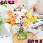 💥台灣熱卖💥仿真小雛菊 5頭荷蘭菊波斯菊 婚慶家居攝影裝飾 仿真花洋甘菊 寫真道具 裝飾擺設 插花 乾燥花裝飾