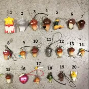日本絕版限定方吉菇香菇菇菇人玩具公仔吊飾掛飾手機繩子變裝公仔盒抽盒玩扭蛋轉蛋食玩人形擺飾裝飾吸盤夾子公仔