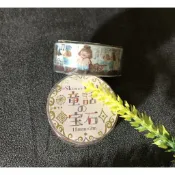 (現貨) 日本製_日本作家加藤真治_Shinzi Katoh_“童話的寶石“燙金紙膠帶_國王的新衣_格林童話_日本紙膠帶
