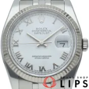 【DOKODEMO】勞力士 Datejust 36 男士腕錶 Jubilee Datejust 36 116234(G) K18WG/SS 男士腕錶 白色拋光 2010 年 極佳成色 [二手]