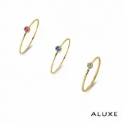 ALUXE 亞立詩 紅/藍寶石/鑽石 10K金 戒指 RW0747 RW0748 RW0771