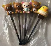 全新 7-11 可愛拉拉熊 小白熊 小雞 咖啡/奶茶攪拌棒~5入~109元~~