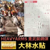 鋼普拉 eye攝影 【鋼普拉】現貨 彩燙 大林水貼 BANDAI 鋼彈W MG 1/100 GUNDAM HEAVYARMS 重武裝鋼彈
