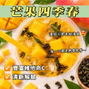 芒果四季春 芒果茶 四季春茶 水果茶 果茶 冷泡茶 茶包 芒果風味茶 手搖飲 冷泡熱泡 下午茶 台灣茶 茶葉 青茶手搖飲