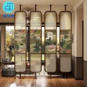 築良舍 免運/附發票 屏風 日式屏風櫃 玄關屏風 復古藤編屏風隔斷客廳頂天立地酒店旋轉屏風入戶正對門玄關屏風工廠現貨直銷 售後保障 全館八折 年底鉅惠 店長推薦 5z1230