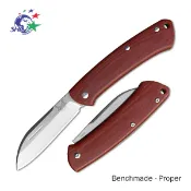 Benchmade - Proper Slip Joint G10棕紅柄 無鎖定戶外露營折刀 | 319-1【詮國】