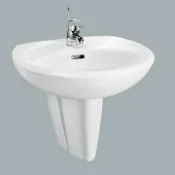 Homebox 好博家 online Store HCG香格里拉增安全洗臉盆白短柱/不含水龍頭/L367SR+F367