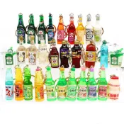 啤酒鑰匙圈吊飾 台灣特色仿真飲料小吃紀念品 出國送人小禮物 台灣啤酒珍珠奶茶珍奶雞排保力達高粱蠻牛維大力蚵仔煎