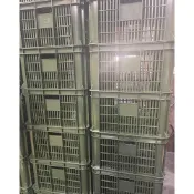 六格搬運箱 台灣製造 現貨 搬運籃 收納箱 零件箱 配件收納 四格孔籃 黑色 蔬果籃 菜籃 元立鋒塑膠射出廠直接銷售