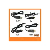 (店+)USB 升壓線 帶燈 DC 5V 5.5 x 2.1 mm 轉 8.4V 9V 12V 12.6V 充電線