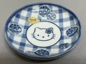 ＜采芳小舖＞Hello Kitty Sanrio 1997 碟子 調料碟 味碟 醬油碟 醬料碟 盤子 三麗鷗 有田燒