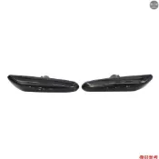 BMW 2 件裝黑色煙霧 LED 擋泥板側標記燈轉向信號燈燈更換適用於寶馬 E82 E36 E39 E83 E84 E8