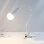 寓偉 1 件 E27 30cm/40cm/50cm AC 85-265V 靈活夾在桌面上 LED 燈座插座電源線帶開/關開關