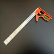 阿嫲的百寶屋 水平活動角尺鋁座角尺300mm水平移動多功能組合刻度尺組合直角尺{鑫弘-工葉電器}可開發票