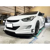 特價 現代 ELANTRA 直上 四段雙層 鋼琴烤漆黑 前下巴 前鏟 前定風翼 前擾流板 下擾流板 保險桿 改裝下巴