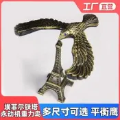 平衡鳥擺件 重力不倒翁裝飾品艾菲爾鐵塔永動機玩具 平衡鷹重力鳥