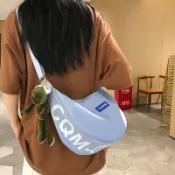 ⭐可開發票+免運🔥日系輕便尼龍布包女百搭單肩斜挎餃子包多功能休閒腋下運動騎行包🏆破萬好評回購款