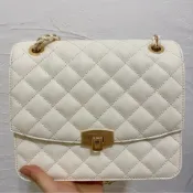 【PopChill】Charles & Keith CHARLES＆KEITH 菱格鏈條包 手提包 側背包 方包