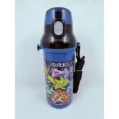 (店+)【Skater】附揹帶 日本2025黑色寶可夢皮卡丘抗菌兒童直飲式水壺 480ml (交換禮物 聖誕禮物 PSB5SANAG)