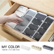 Mycolor 五格 分類整理盒 分格 收納盒 儲物盒 內衣 內褲 文具 小物 收納 櫥櫃 抽屜 桌面 襪子 儲物 家用 可疊加 斜面 塑料 貼身衣物 襪子盒 五格收納盒 ♚MY COLOR♚【L084】