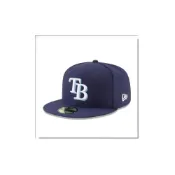 (店+)【NEW ERA】AG Life NEW ERA MLB 坦帕灣 光芒 59FIFTY 正式球員帽 通用 深藍色 棒球帽