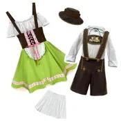 【新祥cos】萬聖節兒童德國啤酒服六壹兒童演出服男文化節藝術錶演服傳統服裝