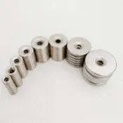 磁鐵 高5mm 沉孔設計 OD10-30mm 圓型強力磁鐵 圓型沉孔磁鐵 帶孔磁鐵 釹鐵硼強力磁鐵 釹鐵硼磁鐵