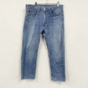 【DOKODEMO】Levi's 512 牛仔褲/長褲，拉鍊門襟，黑色，W31 碼，古著。