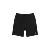 (店+)【The North Face】北面THE NORTH FACE Urban Exploration SS23 純色鬆緊腰透氣戶外直筒休閒短褲 男款 黑色