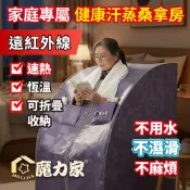 ２年免費換新｜魔力家直營｜阿房宮-遠紅外線加熱乾蒸式養生桑拿屋/桑拿箱/桑拿機(BY010072)