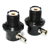 (店+)【FLY】【FLY】L-02 無線電 訊號線專用L頭(黑色版)◉天線裝飾銜接頭◉天線座連接◉M母焊接頭◉含螺帽◉1.5D/3D