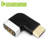 Benevo 右彎4K型 HDMI2.0 鍍金版公對母轉接頭 (BHDMIMFRS)
